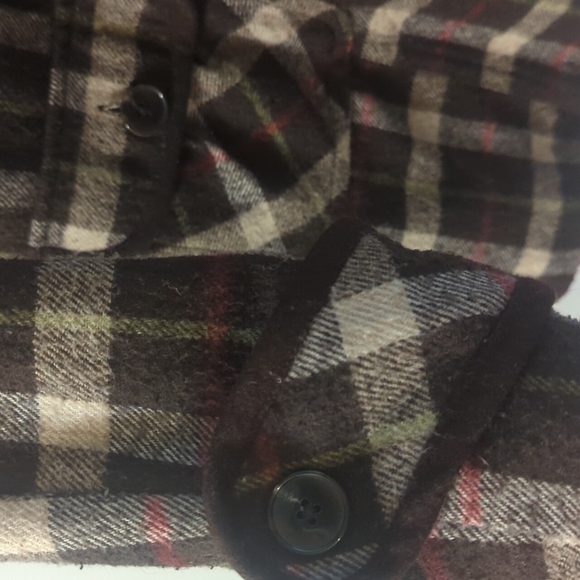Brown Plaid Coat - Picture 4 of 5